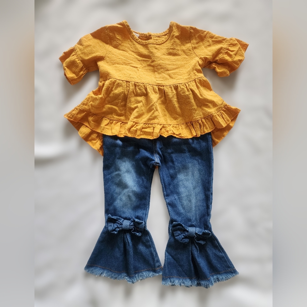 2T Bell Bottom Toddler Outfit